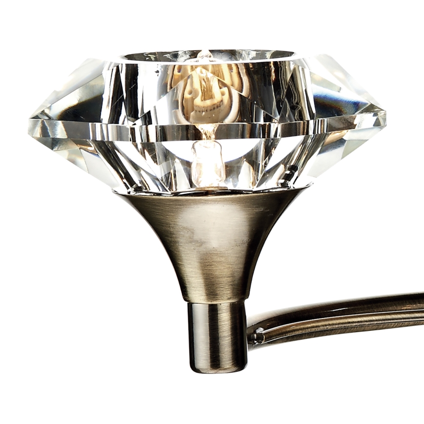 Där Lighting LUT0975 - Wandleuchte LUTHER 2xG9/40W/230V Messing