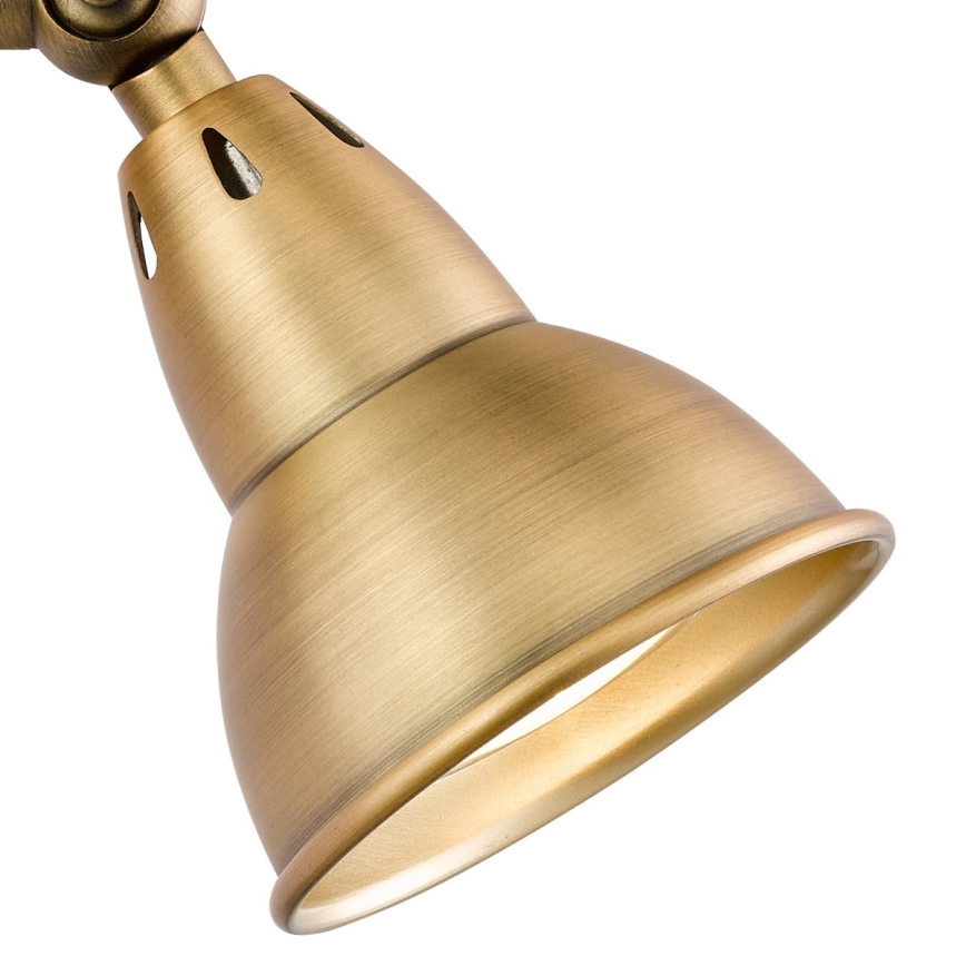 Där Lighting NAT0742 - Wand-Spot NATHANIEL 1xGU10/11W/230V Messing