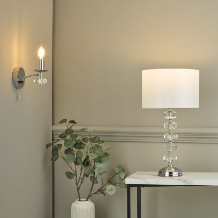 Där Lighting OLE0750 - Wandleuchte OLEANA 1xE14/40W/230V, glänzender Chrom