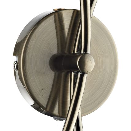 Där Lighting SEA0975 - Wandleuchte SEATTLE 2xG9/40W/230V Messing