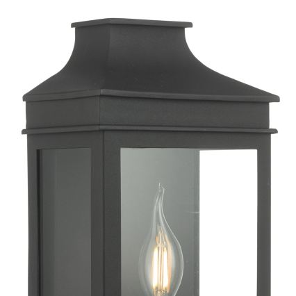 Där Lighting VAP5222 - Außenwandleuchte VAPOUR 1xE14/60W/230V IP44 schwarz