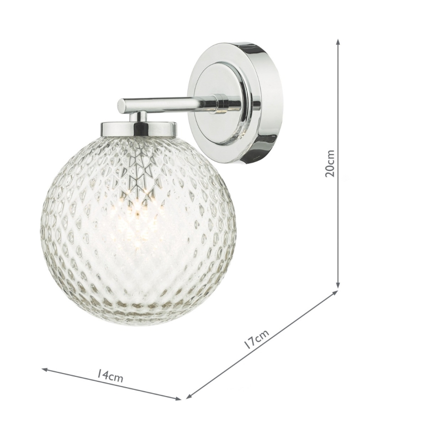 Där Lighting WAY0750 - Badezimmer-Wandleuchte WAYNE 1xG9/3W/230V IP44 glänzender Chrom