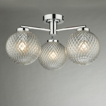 Där Lighting WAY5350 - Badezimmer-Aufbauleuchte WAYNE 3xG9/3W/230V IP44 glänzender Chrom