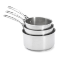 De Buyer 3410.03 - MILADY 3‑teiliges Stieltopf-Set aus Edelstahl
