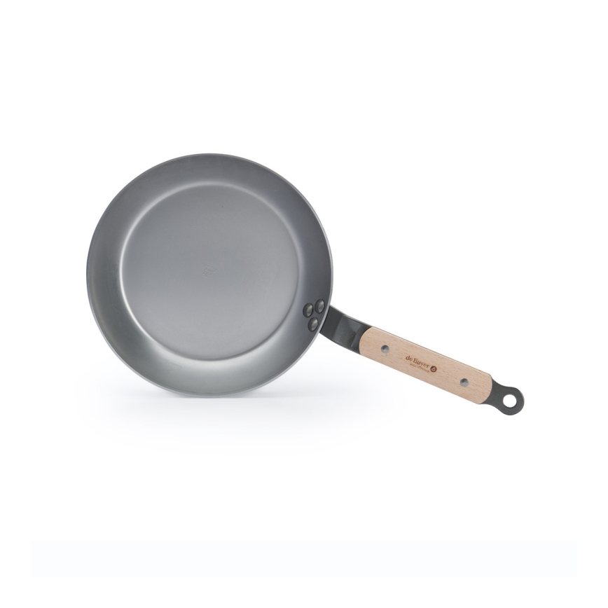 De Buyer 5710.24 - Pfanne MINERAL B BOIS 24 cm aus Stahl