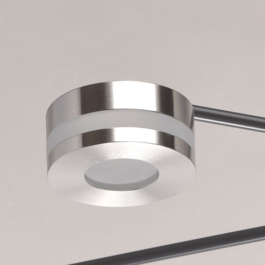 De Markt - LED-Anbaukronleuchter SCHWARZ 6xLED/5W/230V