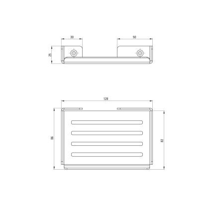Deante ADM_A411 - Wandseifenschale MOKKO weiß