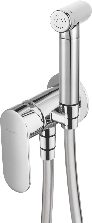 Deante BGA_034M - Bidetarmatur mit Handbrause zur Unterputzmontage ALPINIA, glänzender Chrom