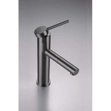 Deante BGE_D22M - Waschtischarmatur ORA mit herausziehbarer Brause, 22,9 cm, Titan