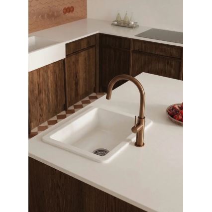 Deante BQJ_C62M - EVORA Einhebel-Spültischarmatur, gebürstetes Bronze-Finish