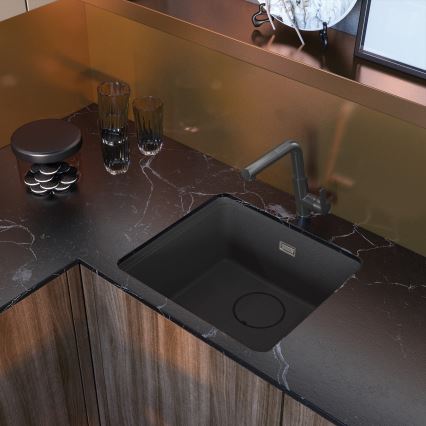 Deante BQS_D73M - Küchenarmatur SILIA mit ausziehbarer Spülbrause in Titanoptik