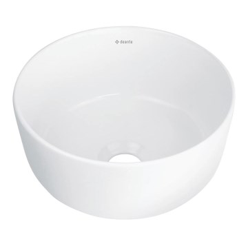 Deante CDJ_6U2S - Aufsatzwaschbecken JASMIN Ø 28 cm Keramik/Weiß