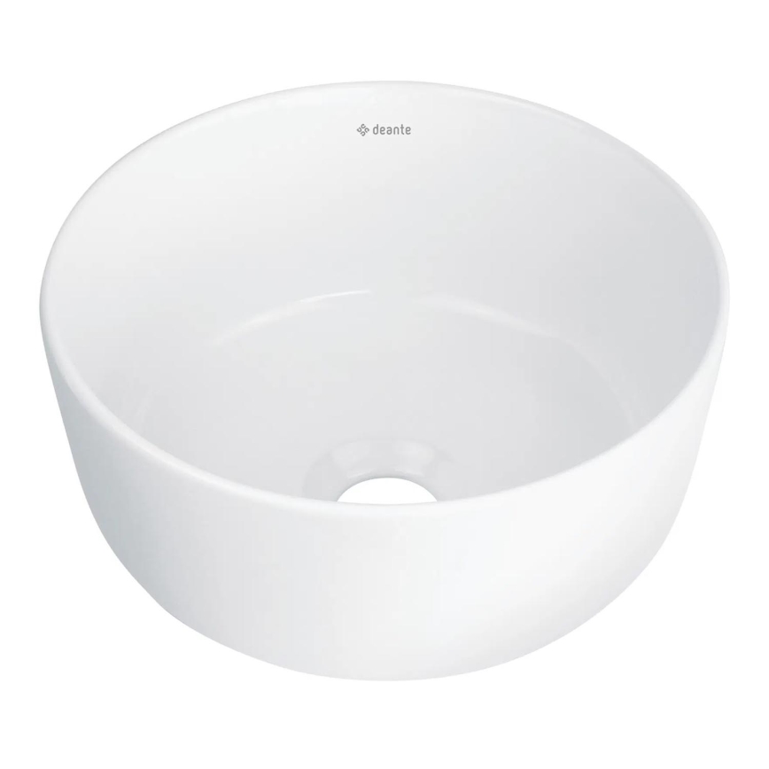 Deante CDJ_6U2S - Aufsatzwaschbecken JASMIN Ø 28 cm Keramik/Weiß