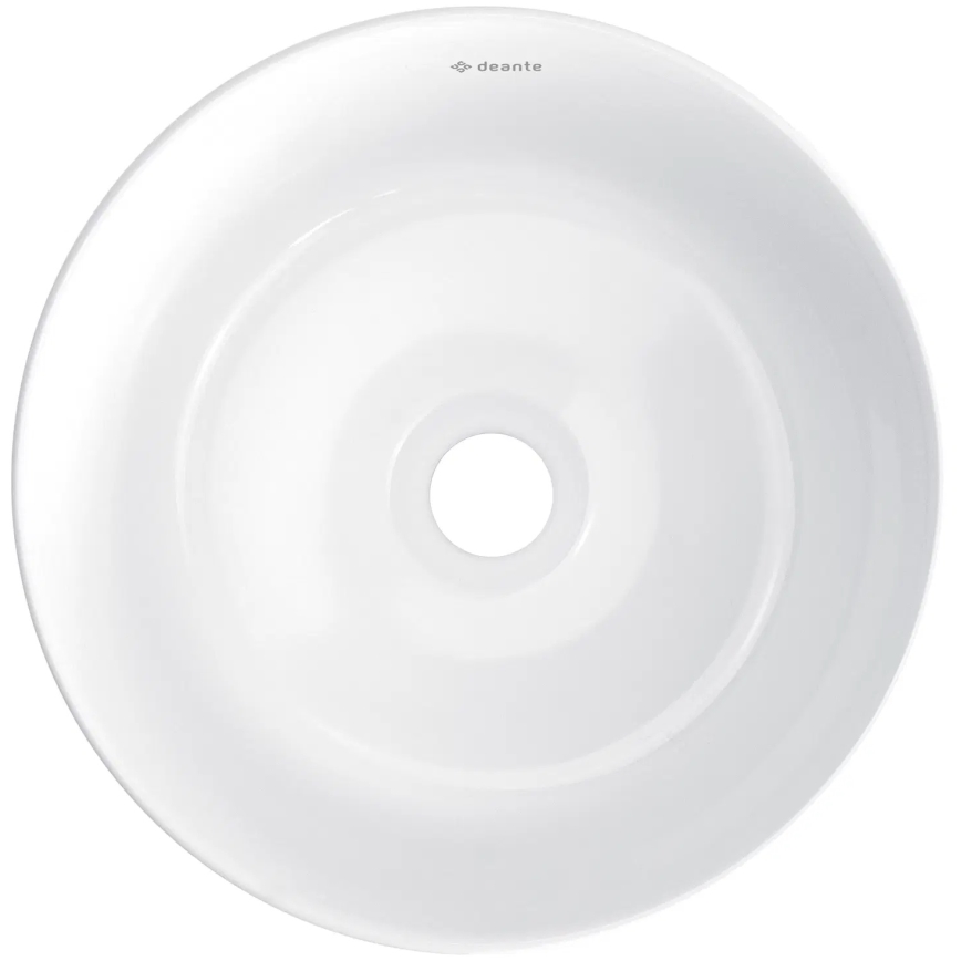 Deante CDJ_6U2S - Aufsatzwaschbecken JASMIN Ø 28 cm Keramik/Weiß