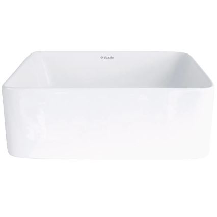 Deante CDJ_6U3S - Aufsatzwaschbecken JASMIN 34,5x34,5 cm Keramik/weiß