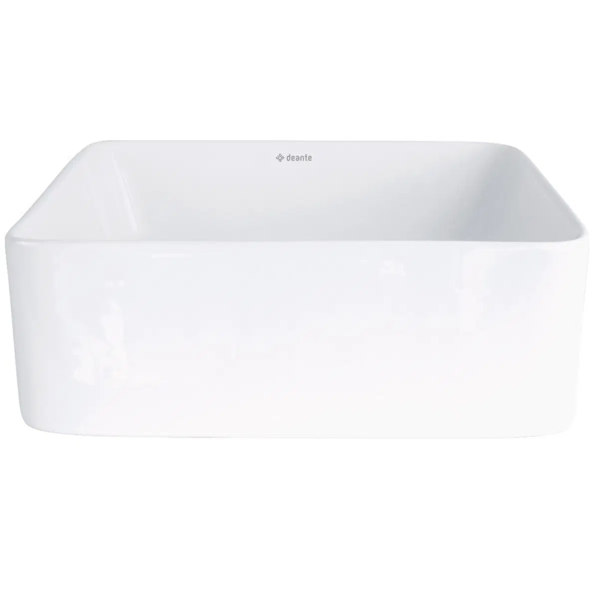 Deante CDJ_6U3S - Aufsatzwaschbecken JASMIN 34,5x34,5 cm Keramik/weiß