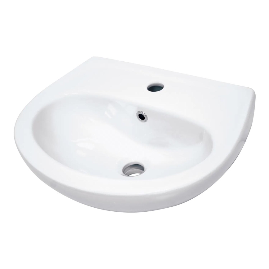 Deante CDJ_6U4W - Wandwaschbecken mit Hahnloch JASMIN 45,7x36,4 cm  Keramik/weiß