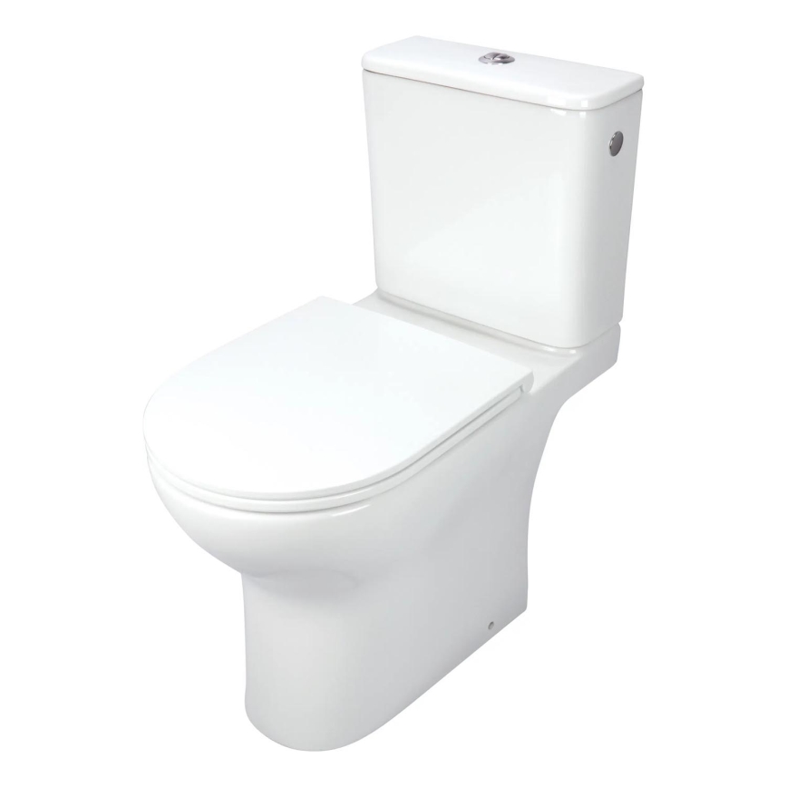 Deante CDJD6RPS - Stand-WC mit Toilettensitz JASMIN Keramik/weiß