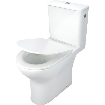 Deante CDJD6RPS - Stand-WC mit Toilettensitz JASMIN Keramik/weiß