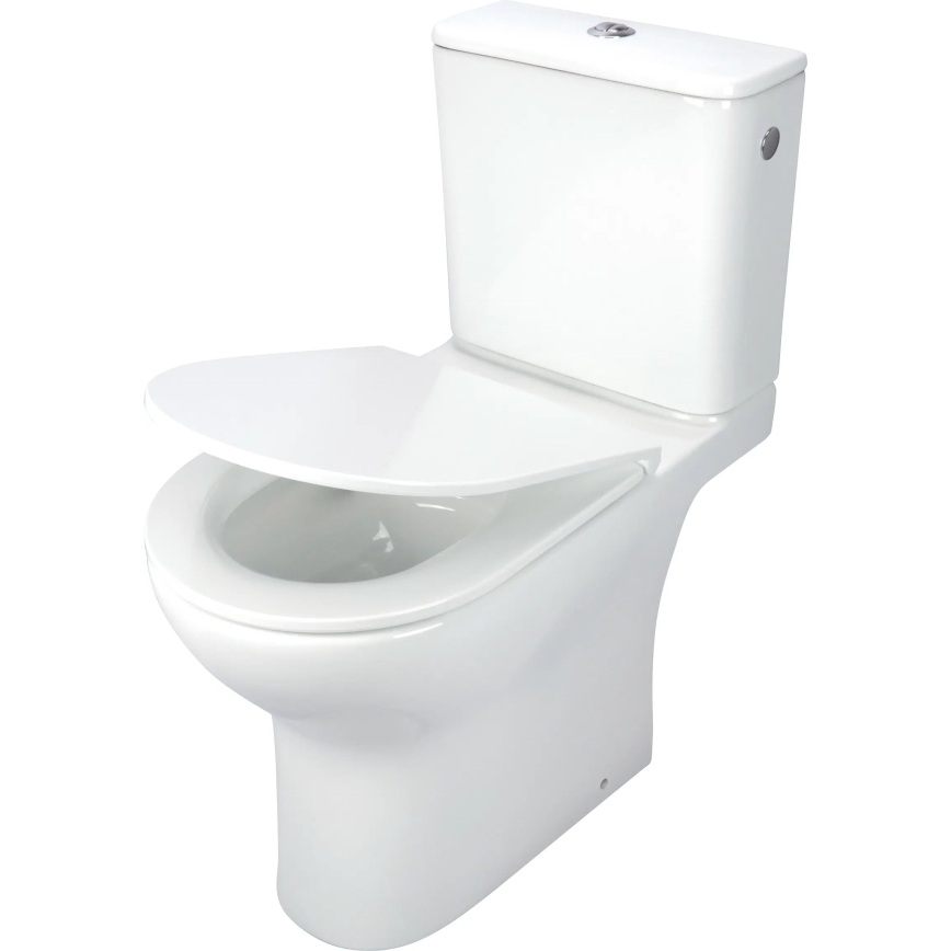 Deante CDJD6RPS - Stand-WC mit Toilettensitz JASMIN Keramik/weiß