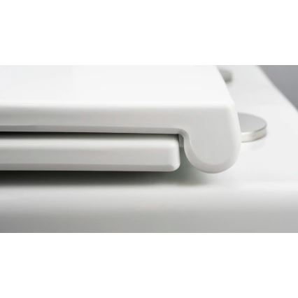 Deante CGRD6ZPW - Wand-WC mit Toilettensitz ROUND Keramik/weiß