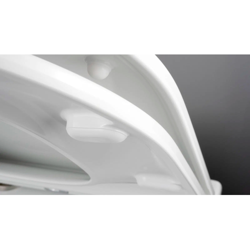 Deante CGRD6ZPW - Wand-WC mit Toilettensitz ROUND Keramik/weiß