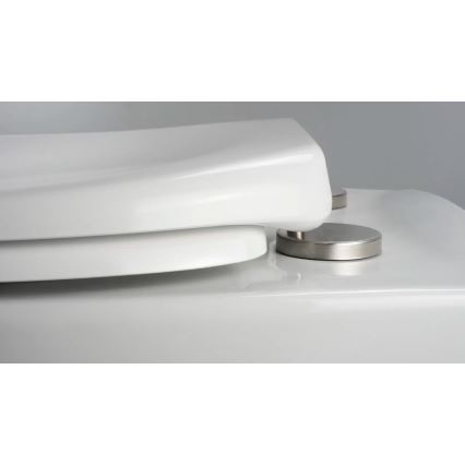 Deante CMOD6SPW - Wandhängendes WC mit SoftClose-WC-Sitz BORO, Keramik/Weiß