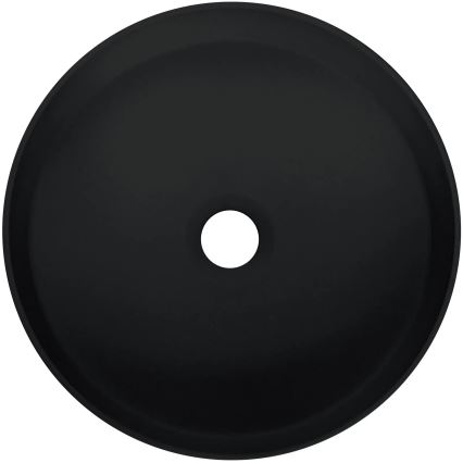 Deante CQS_NU4S - Aufsatzwaschbecken SILIA Ø 36 cm Granit/Schwarz