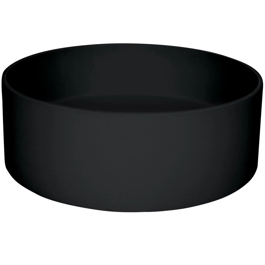 Deante CQS_NU4S - Aufsatzwaschbecken SILIA Ø 36 cm Granit/Schwarz