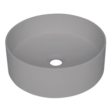 Deante CQS_SU4S - Aufsatzwaschbecken SILIA Ø 36 cm Granit/Metallic-Grau