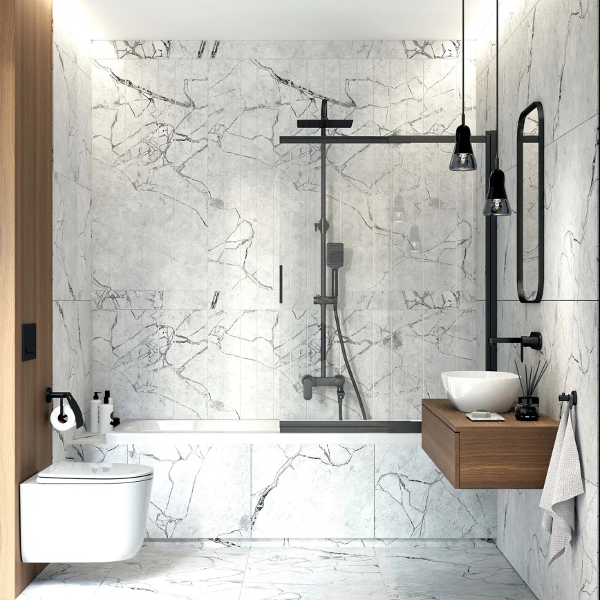 Deante NAC_N1AM - Duschset mit Einhebelmischer ALPINIA schwarz