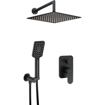 Deante NAC_N9LP - Duschset mit Unterputzarmatur ALPINIA schwarz