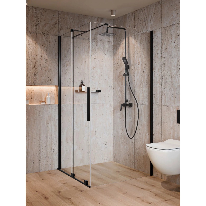 Deante NQL_N4XM - Duschset mit BLUR-Armatur, schwarz