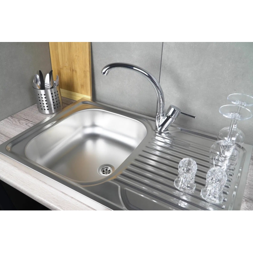 Deante ZM5_3110 - Küchenspüle TANGO 50x80 cm Dekor