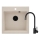Deante ZQJN5103 - Küchenspüle EVORA 50x50 cm + Wasserhahn (Armatur) mit flexiblem Arm Granit/beige