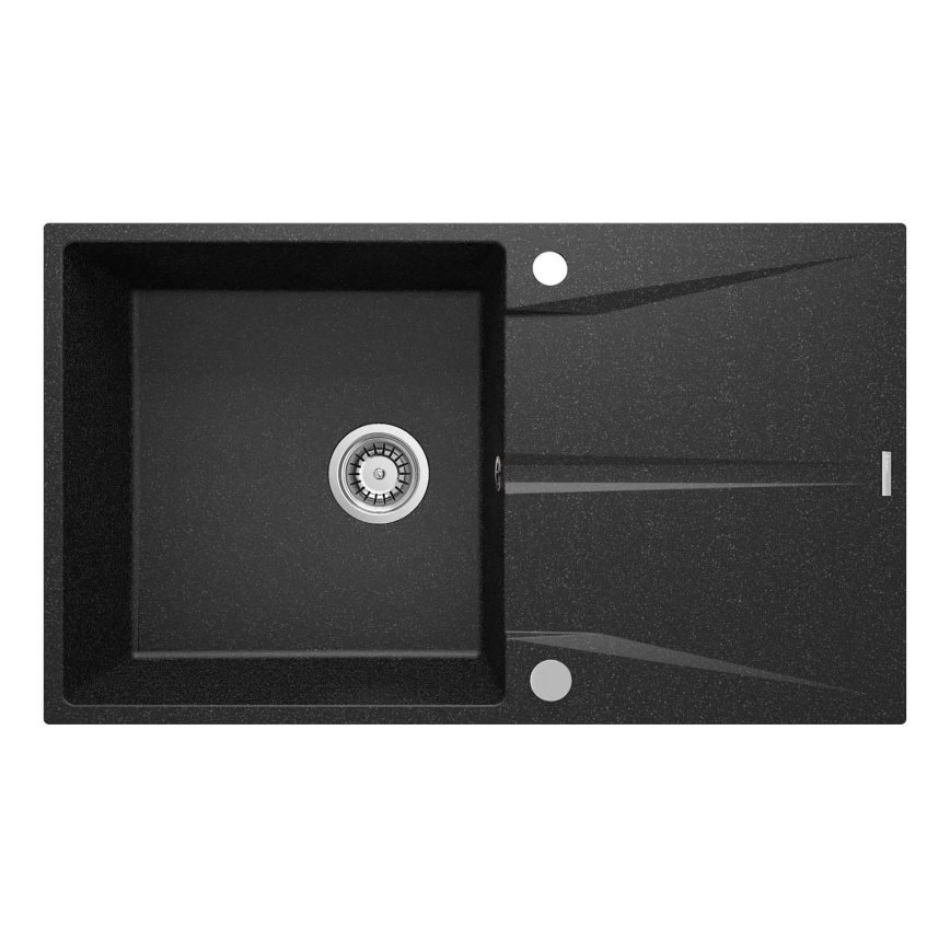 Deante ZRC_211A - Küchenspüle CORIO 50x86 cm Granit/Grafit
