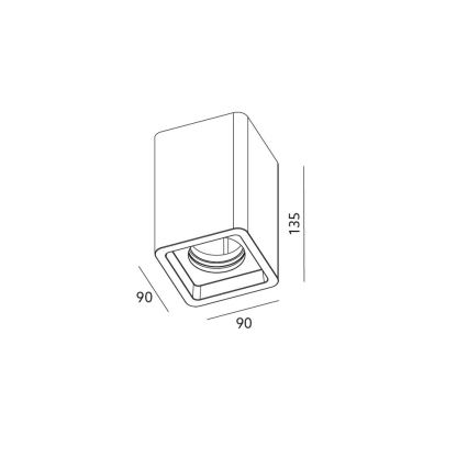 Decken-Spotlight NAOS 1xGU10/35W/230V