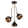 Deckenlampe auf Stange YILDO 3xE27/40W/230V schwarz/kupfer