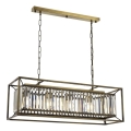 Deckenlampe CRYSTALLINE 4xE27/6W/230V bronzefarben