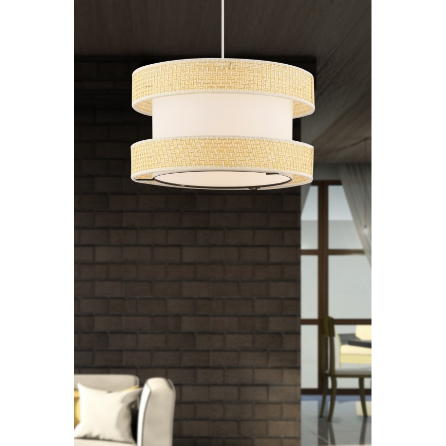 Deckenlampe HALO 1xE27/60W/230V creme/beige