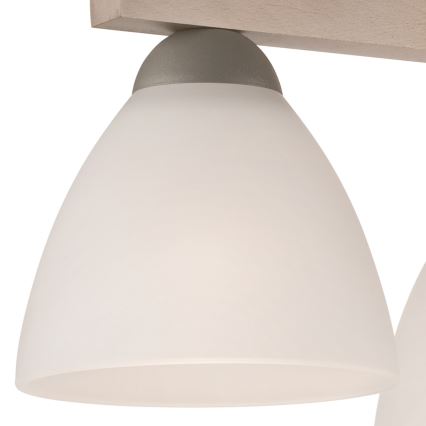 Deckenleuchte ADRIANO 3xE27/60W/230V Buche