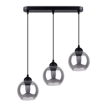 Deckenleuchte an Kabel ALINO 3xE27/60W/230V schwarz