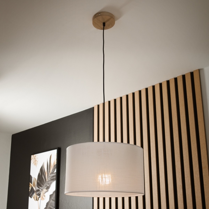 Deckenleuchte an Kabel ANTONIO 1xE27/60W/230V Eiche