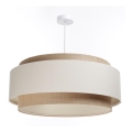 Deckenleuchte an Kabel DOBLO 1xE27/60W/230V creme/beige