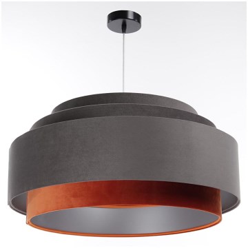 Deckenleuchte an Kabel DOBLO 1xE27/60W/230V grau/orange