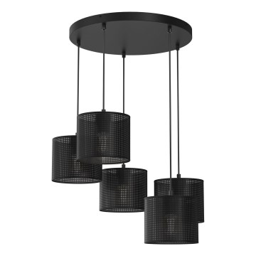 Deckenleuchte an Kabel LOFT SHADE 5xE27/60W/230V schwarz