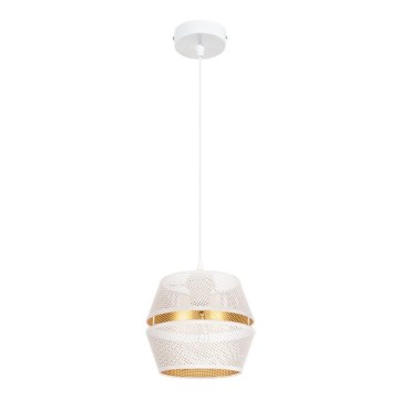 Deckenleuchte an Kabel PARIS 1xE27/60W/230V weiß/gold