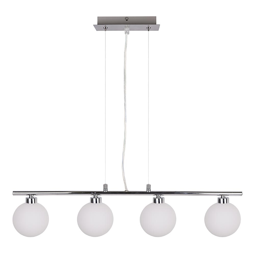 Deckenleuchte an Kabel RAISA 4xG9/40W/230V glänzender Chrom