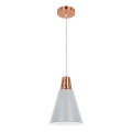 Deckenleuchte an Kabel SHADE 1xE27/15W/230V kupfer/grau