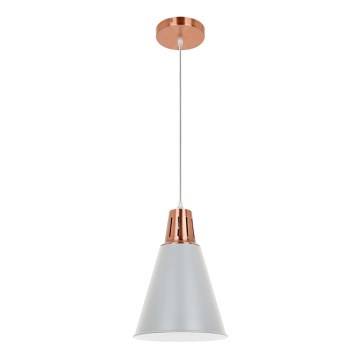 Deckenleuchte an Kabel SHADE 1xE27/15W/230V kupfer/grau